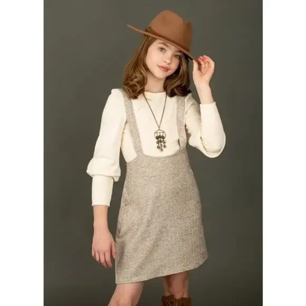 NWT Joyfolie Mia Joy “Yessica” Jumper • Oat Twill • Size 14